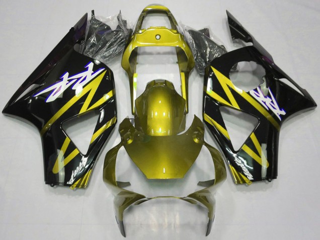 2002-2003 Honda CBR954RR Motorcycle Fairings - Electric Yellow Glossy Black