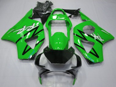 2002-2003 Honda CBR954RR Motorcycle Fairing - Green Glossy Black