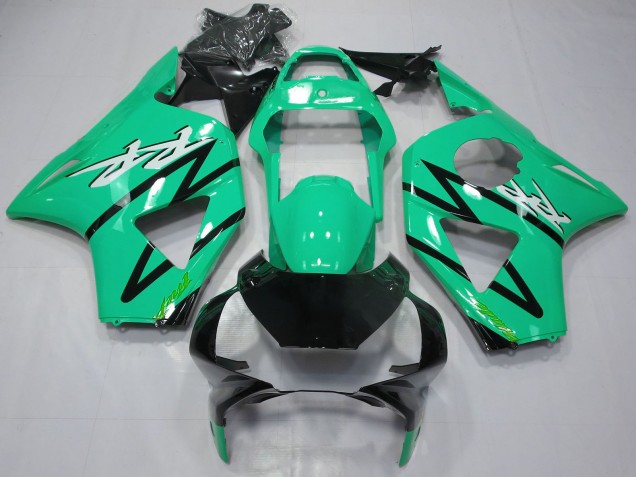 2002-2003 Honda CBR954RR Motorcycle Fairings - Teal Blue Glossy Black