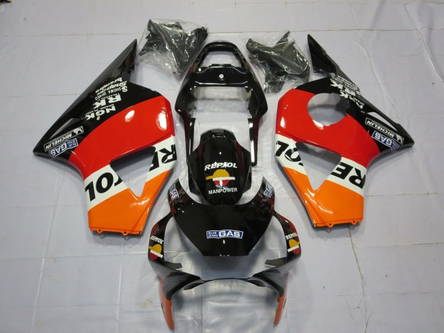 2002-2003 Honda CBR954RR Motorcycle Fairings - Orange White Red Black Repsol