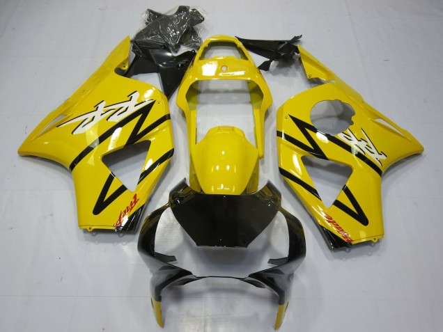2002-2003 Honda CBR954RR Motorcycle Fairing - Yellow Glossy Black