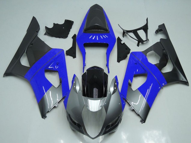 2003-2004 Suzuki GSXR 1000 Motorcycle Fairings - Blue Silver Black
