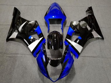 2003-2004 Suzuki GSXR 1000 Motorcycle Fairings - Blue White Glossy Black