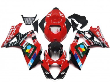 2007-2008 Suzuki GSXR 1000 Motorcycle Fairings - Red Black Blue White Yellow