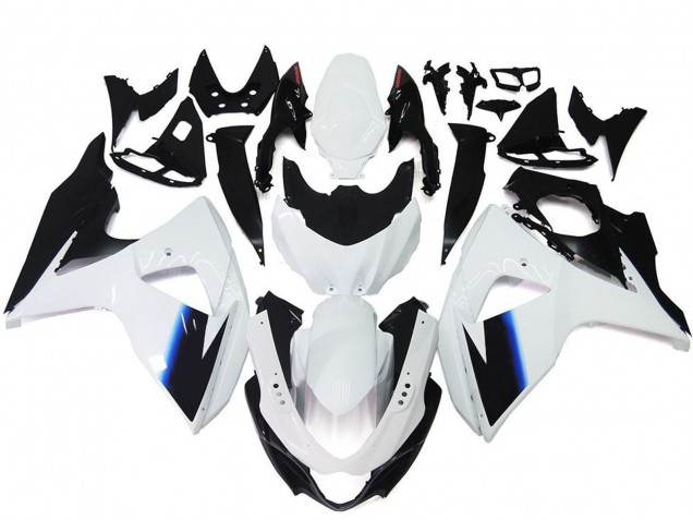 2009-2016 Suzuki GSXR 1000 Motorcycle Fairing Kits - White Blue Black