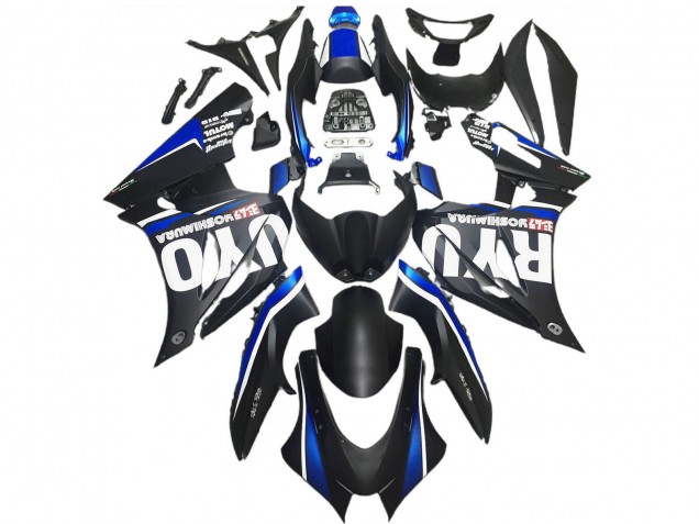 2017-2025 Suzuki GSXR 1000 Motorcycle Fairings - Matte Black Blue