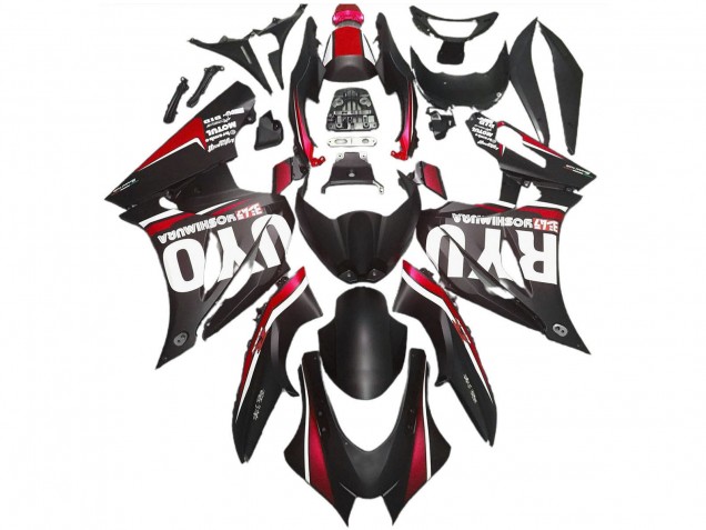 2017-2025 Suzuki GSXR 1000 Abs Motorcycle Fairings - Matte Black Red