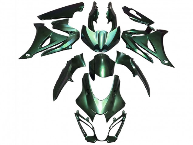 2017-2025 Suzuki GSXR 1000 Motorcycle Fairings - Matte Green