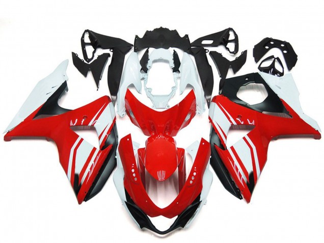 2009-2016 Suzuki GSXR 1000 Motorcycle Fairings - White Red Black