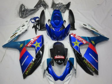 2009-2016 Suzuki GSXR 1000 Motorcycle Fairings - Blue Red Black White RockStar