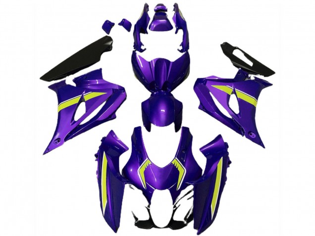 2017-2025 Suzuki GSXR 1000 Motorcycle Fairings - Purple Yellow Style