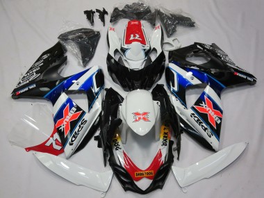 2009-2016 Suzuki GSXR 1000 Motorcycle Fairings - White Blue Red Black X