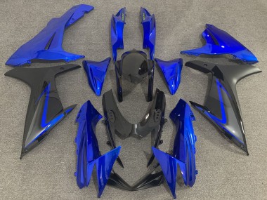 2011-2024 Suzuki GSXR 600 / GSXR 750 Motorcycle Fairings - Blue Black Grey