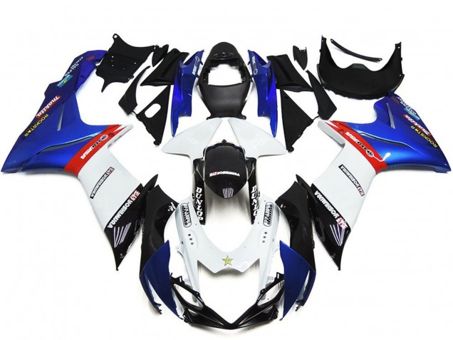 2011-2024 Suzuki GSXR 600 / GSXR 750 Abs Motorcycle Fairings - Blue White Red