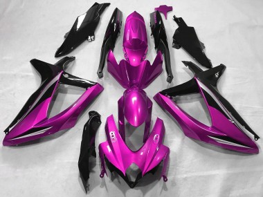 2008-2010 Suzuki GSXR 600 / GSXR 750 Motorcycle Fairings - Pink Glossy Black