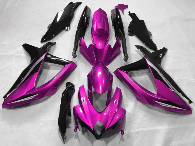 2008-2010 Suzuki GSXR 600 / GSXR 750 Motorcycle Fairings - Pink Glossy Black