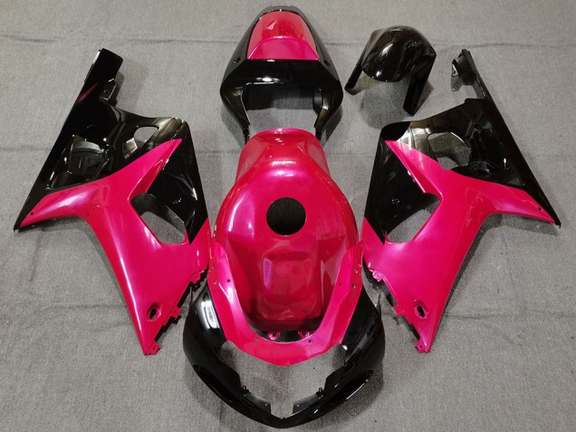 2001-2003 Suzuki GSXR 600 / GSXR 750 Motorcycle Fairings - Pink Glossy Black