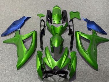 2008-2010 Suzuki GSXR 600 / GSXR 750 Motorcycle Fairings - Green Blue