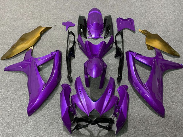 2008-2010 Suzuki GSXR 600 / GSXR 750 Motorcycle Fairings - Purple Gold