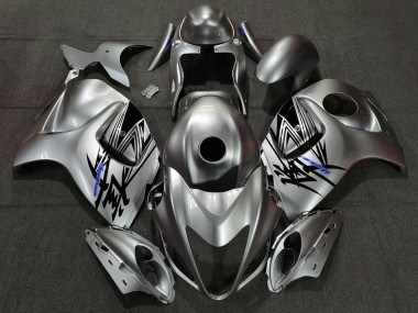 2008-2020 Suzuki GSXR 1300 Motorcycle Fairings - Liquid Silver Blue