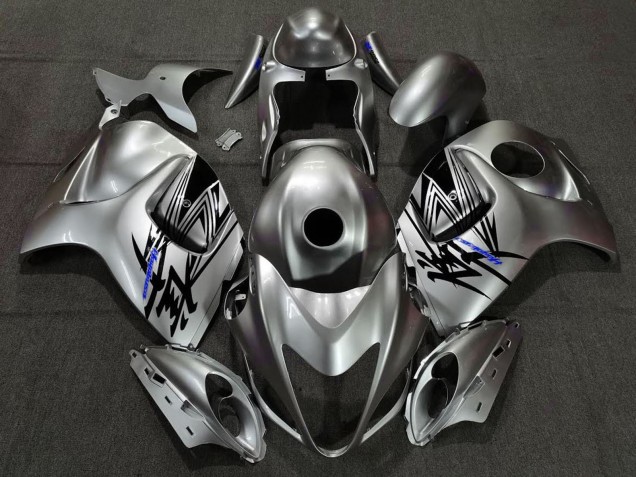 2008-2020 Suzuki GSXR 1300 Motorcycle Fairings - Liquid Silver Blue