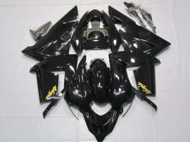 2004-2005 Kawasaki ZX10R Motorcycle Fairings - Glossy Black Gold