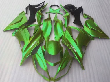 2016-2020 Kawasaki ZX10R Motorcycle Fairings - Glossy Candy Green