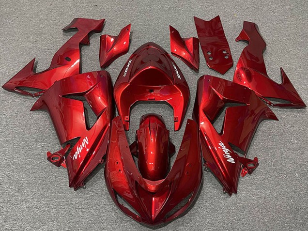 2006-2007 Kawasaki ZX10R Motorcycle Fairings - Candy Red