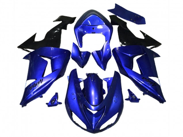 2006-2007 Kawasaki ZX10R Motorcycle Fairings - Blue Black