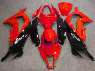 2016-2020 Kawasaki ZX10R Abs Motorcycle Fairings - Red Glossy Black
