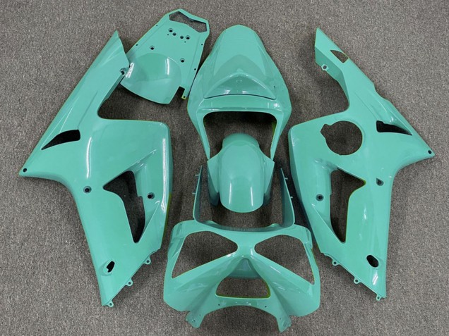 2003-2004 Kawasaki ZX6R Motorcycle Fairings - Cyan