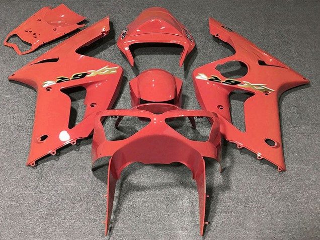 2003-2004 Kawasaki ZX6R Motorcycle Fairings - Grapefruit