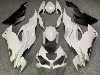 2019-2022 Kawasaki ZX6R Motorcycle Fairings - Pearl White Green