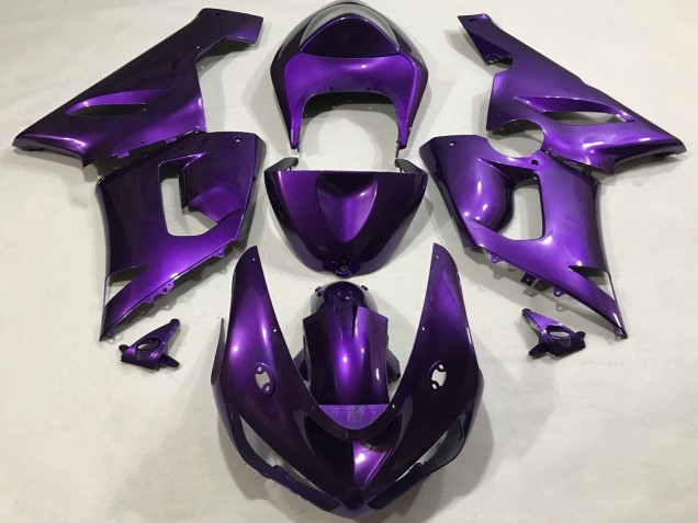 2005-2006 Kawasaki ZX6R Motorcycle Fairings - Purple
