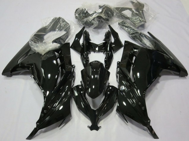 2013-2024 Kawasaki Ninja 300 Motorcycle Fairings - Glossy Black