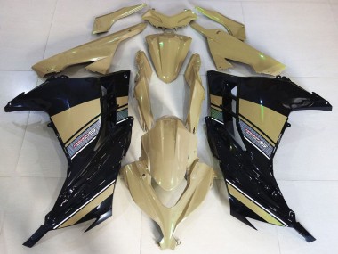 2013-2024 Kawasaki Ninja 300 Motorcycle Fairings - Desert Tan Black