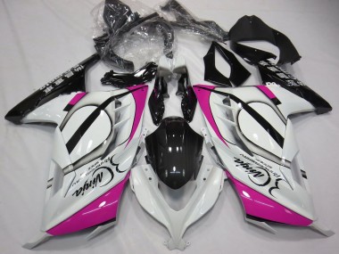 2013-2024 Kawasaki Ninja 300 Motorcycle Fairings - Glossy White Pink Black