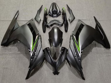 2013-2024 Kawasaki Ninja 300 Motorcycle Fairings - Matte Black Green