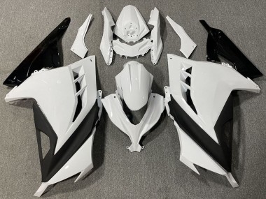 2013-2024 Kawasaki Ninja 300 Motorcycle Fairings - White Black