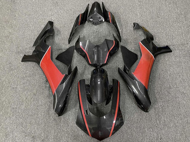2015-2019 Yamaha R1 Motorcycle Fairings - Carbon Fiber Red