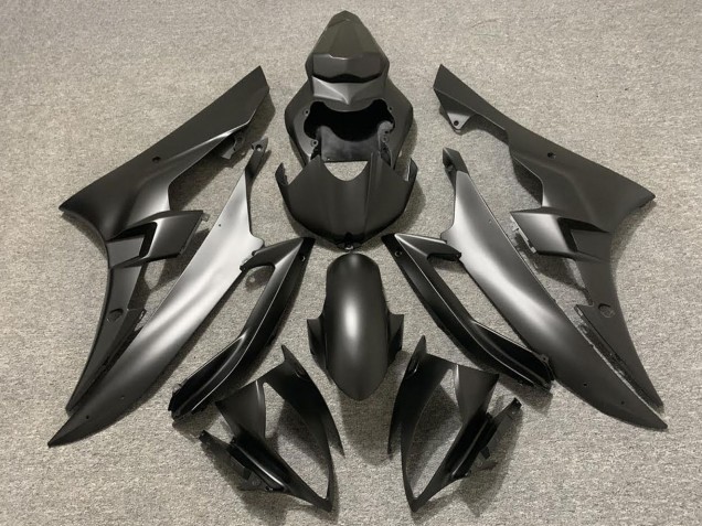 2006-2007 Yamaha R6 Motorcycle Fairings - Matte Black