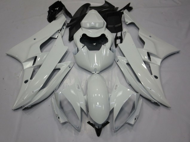 2006-2007 Yamaha R6 Motorcycle Fairings - Glossy White