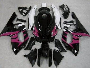 1996-2007 Yamaha YZF600R Thundercat Motorcycle Fairings - Glossy Black Dark Pink White