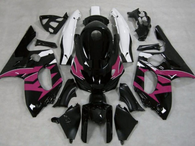 1996-2007 Yamaha YZF600R Thundercat Motorcycle Fairings - Glossy Black Dark Pink White