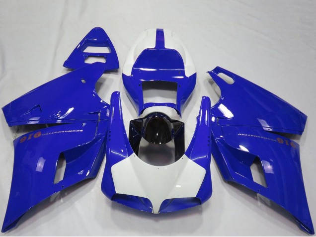 1993-2005 Ducati 916 Motorcycle Fairings - Blue Glossy Black