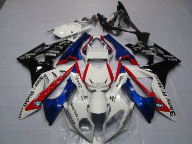 2009-2014 BMW S1000RR Motorcycle Fairings - White Red Blue Glossy Black Easy Ride