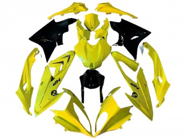 2009-2014 BMW S1000RR Motorcycle Fairings - Yellow Glossy Black HP