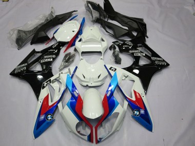 2009-2014 BMW S1000RR Motorcycle Fairings Kit - White Red Blue Glossy Black