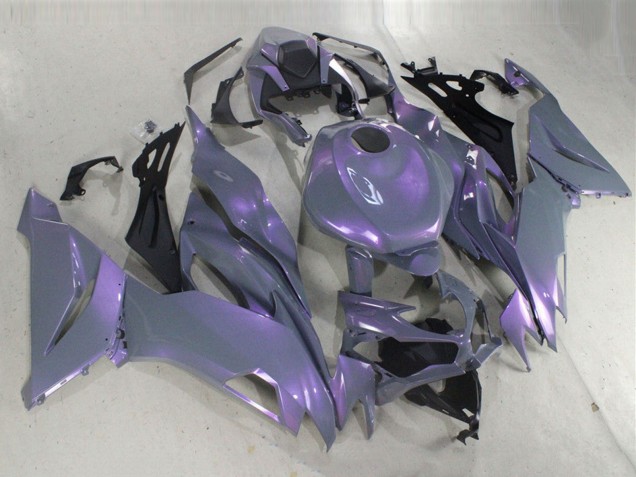 2019-2022 Kawasaki ZX6R Motorcycle Fairings - Chameleon Grey Dazz Pearl Purple