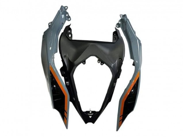 2024-2025 Kawasaki Ninja 500 EX500R Motorcycle Fairings - Nardo Grey Orange Black